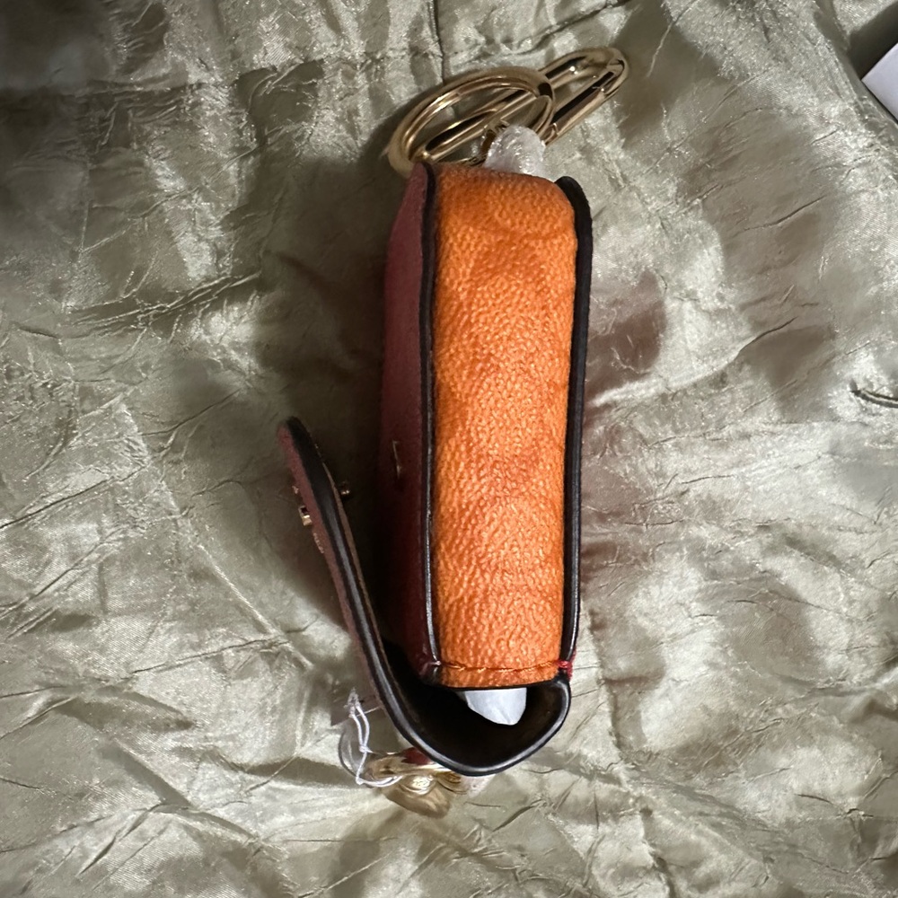 Coach Red Leather Coin Pouch - Picture 5 of 9